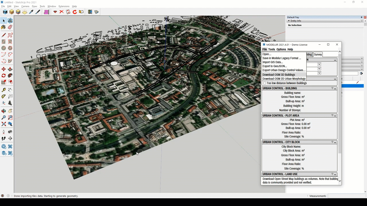 import OSM to SketchUp