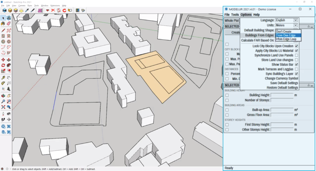 massing generator for SketchUp