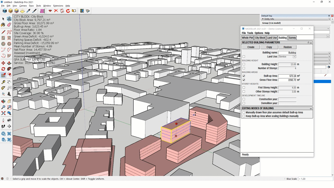 Modelur real-time zoning compliance